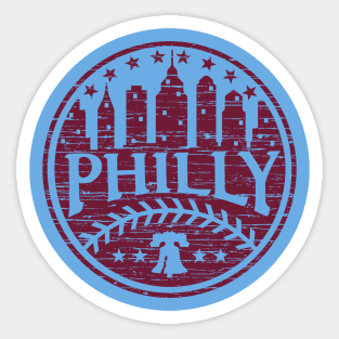 Philly Red Philadelphia Baseball Fan Phils Fan Favorite Sticker